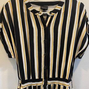 Stripped Jump Suit